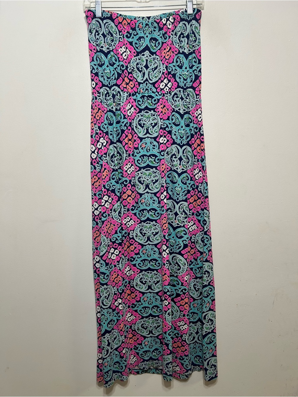 Lilly Pulitzer Marlisa Behind The Gate Strapless Maxi Dress Womens Size Large - Picture 5 of 10